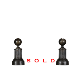 French 19th Century Period Fireplace Andirons