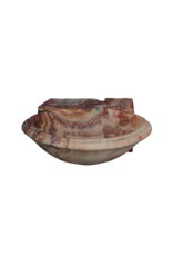 Original Antikes Onyx Weihwasserbecken – Marmor Wandbecken – Luxus Waschbecken für Gästebad oder Powder Room