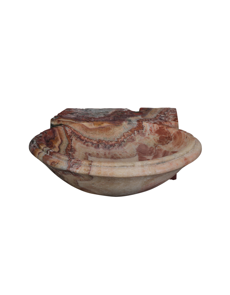 Originele Antieke Onyx Benetier – Luxe Wandfontein voor Powder Room of Gastentoilet