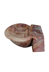 Maison Leon Van den Bogaert Benditera Antigua Original en Ónix – Lavabo Mural – Lavabo de Lujo para Powder Room o Baño de Invitados