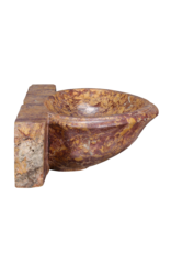 Maison Leon Van den Bogaert Rare Antique Brocatelle de Spain Marble Hand Basin – Luxury Wall-Mounted Hand Washer for Powder Room or Guest Bathroom