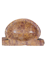 Maison Leon Van den Bogaert Rare Antique Brocatelle de Spain Marble Hand Basin – Luxury Wall-Mounted Hand Washer for Powder Room or Guest Bathroom