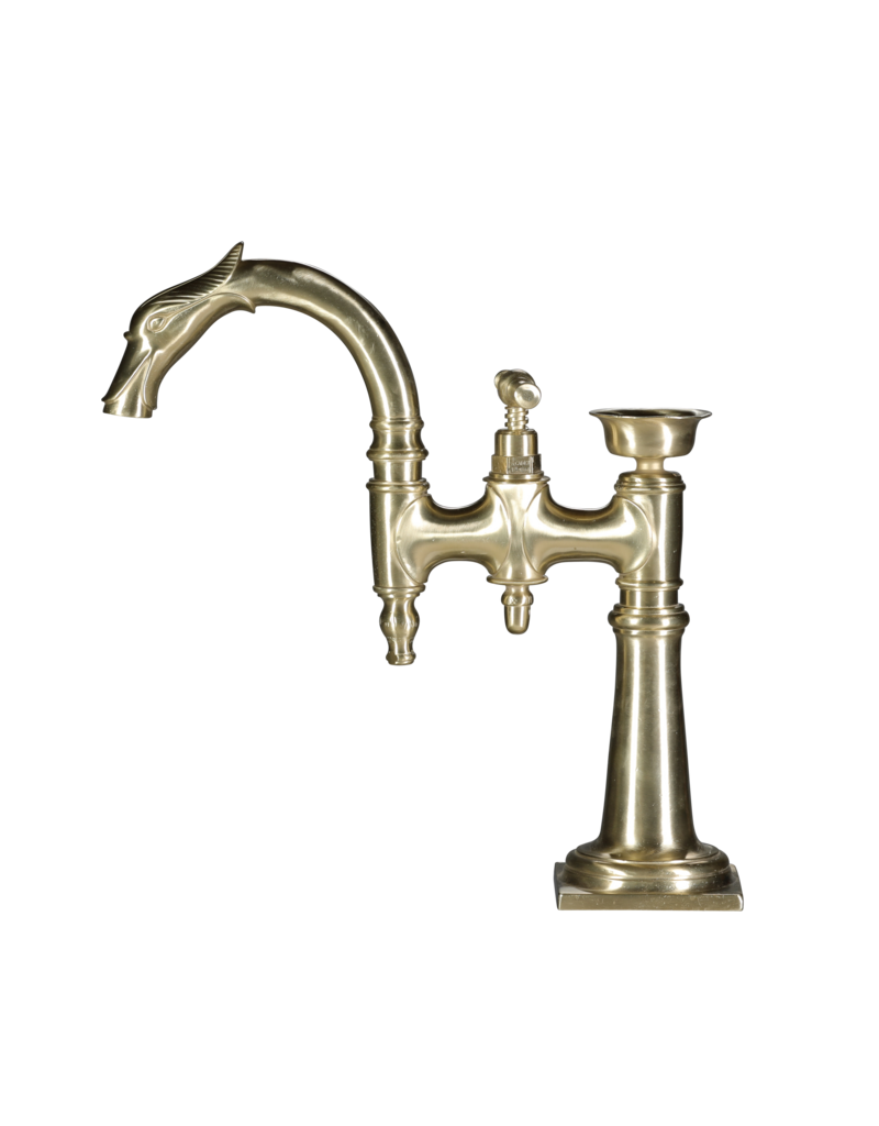 Maison Leon Van den Bogaert Phänomenaler französischer Vintage-Wasserhahn aus Messing