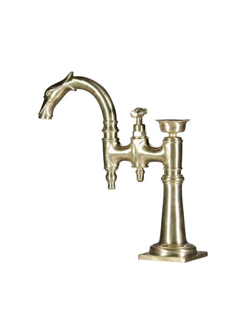 Maison Leon Van den Bogaert Phänomenaler französischer Vintage-Wasserhahn aus Messing