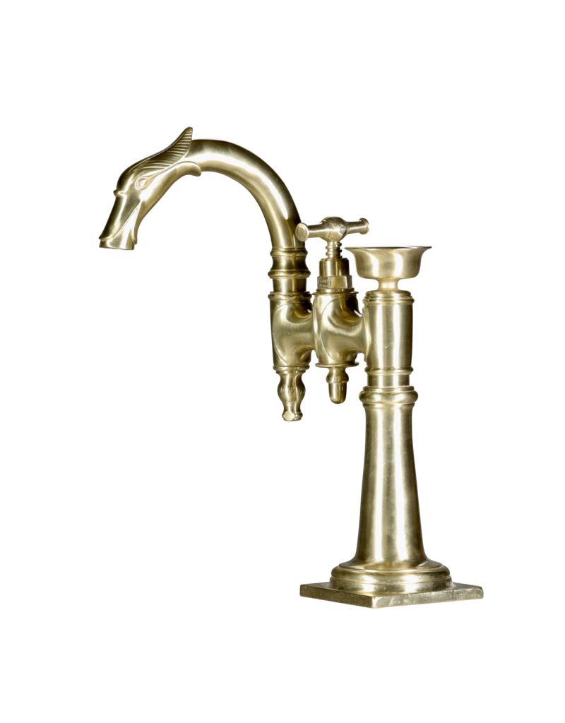 Maison Leon Van den Bogaert Phänomenaler französischer Vintage-Wasserhahn aus Messing