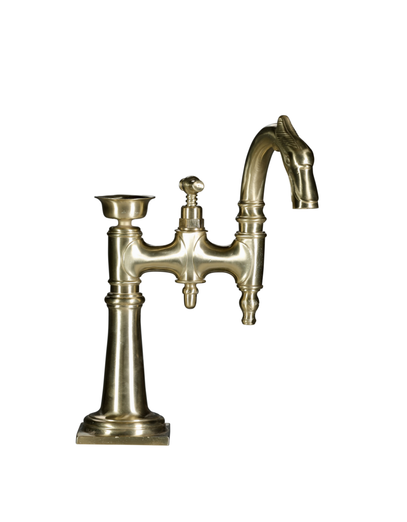 Maison Leon Van den Bogaert Phänomenaler französischer Vintage-Wasserhahn aus Messing