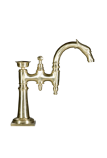 Maison Leon Van den Bogaert Phänomenaler französischer Vintage-Wasserhahn aus Messing