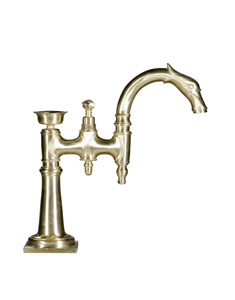 Maison Leon Van den Bogaert Phänomenaler französischer Vintage-Wasserhahn aus Messing