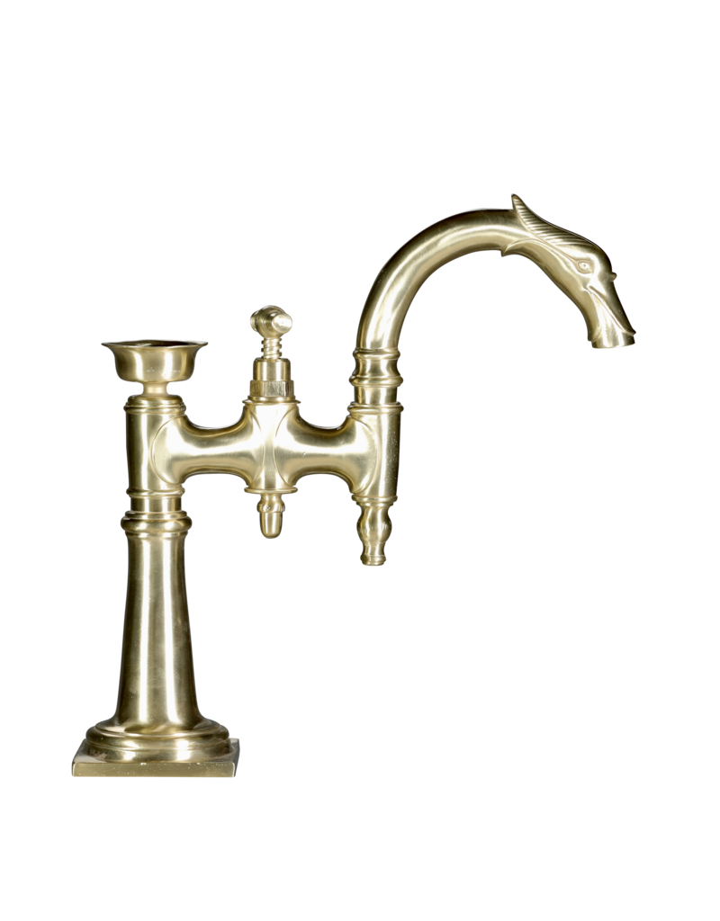 Maison Leon Van den Bogaert Phänomenaler französischer Vintage-Wasserhahn aus Messing