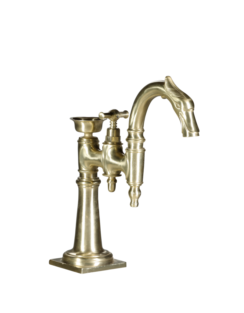 Maison Leon Van den Bogaert Phänomenaler französischer Vintage-Wasserhahn aus Messing