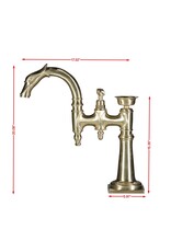 Maison Leon Van den Bogaert Phänomenaler französischer Vintage-Wasserhahn aus Messing