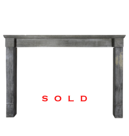 Dark French Stone Fireplace Surround
