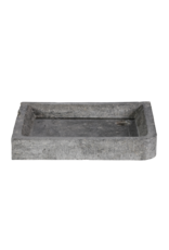 Maison Leon Van den Bogaert Authentic Antique Belgian Blue Stone Sink Basin – Hand Carved Rustic Belgian Hardstone Washbasin in Bleu Stone
