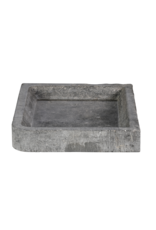 Maison Leon Van den Bogaert Authentic Antique Belgian Blue Stone Sink Basin – Hand Carved Rustic Belgian Hardstone Washbasin in Bleu Stone