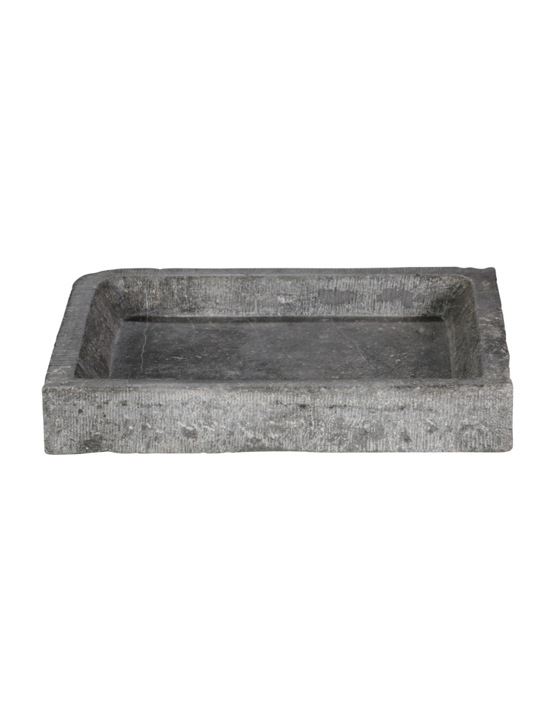 Maison Leon Van den Bogaert Auténtico Lavabo Antiguo en Piedra Azul Belga – Fregadero Rústico Tallado a Mano en Piedra Natural