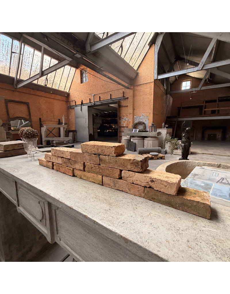 Maison Leon Van den Bogaert Ladrillo Antiguo Original de Terracota – Ladrillo Macizo para Construcción de Muros