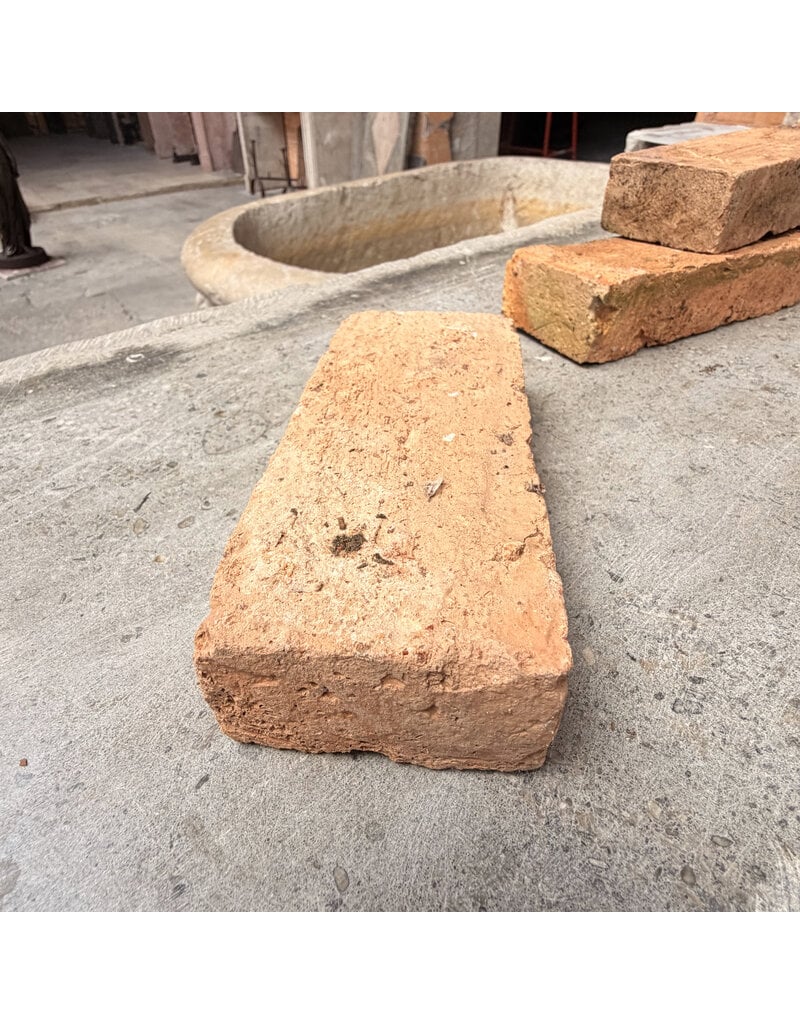 Original Antique Terra Cotta Firebrick – Solid Brick for Wall Construction or Flooring