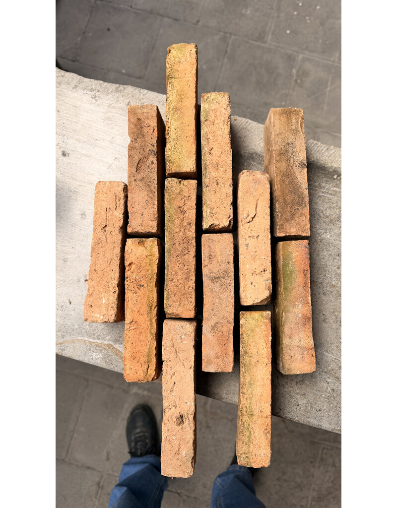 Maison Leon Van den Bogaert Original Antique Terra Cotta Firebrick – Solid Brick for Wall Construction or Flooring