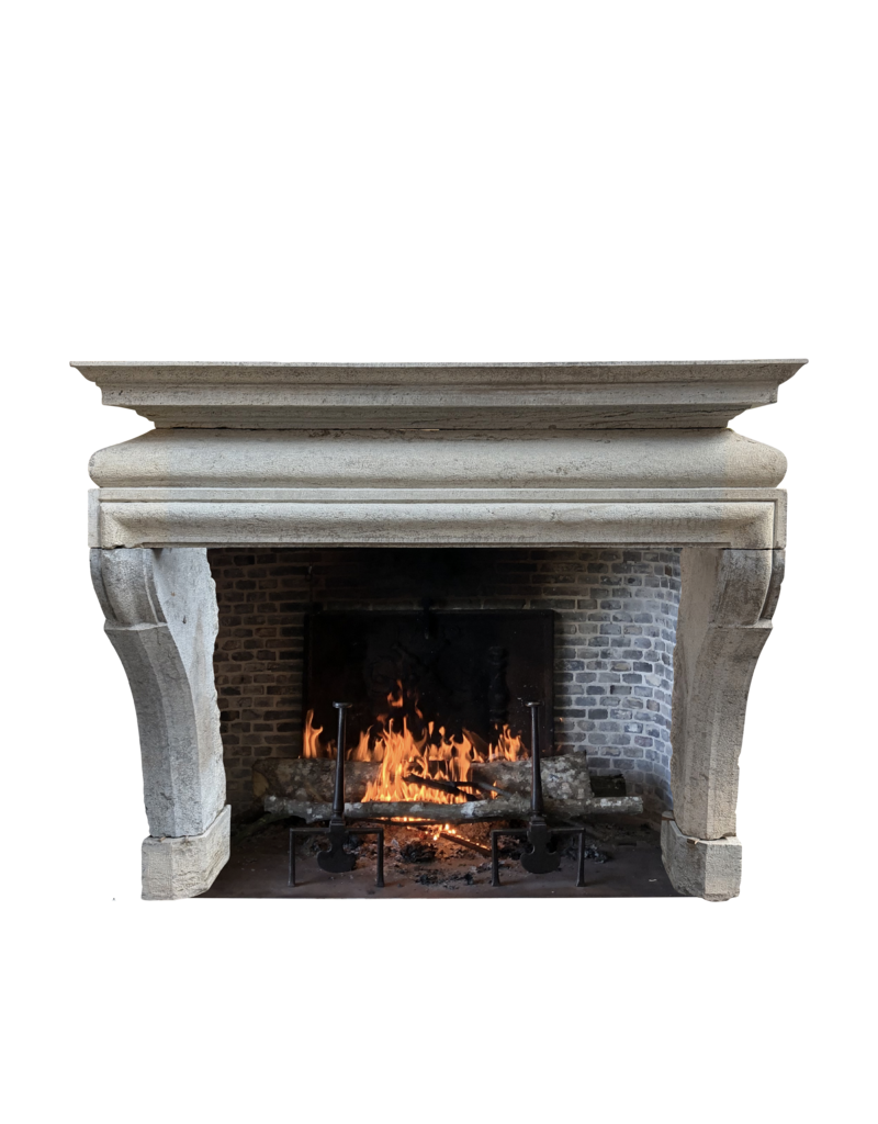 Francés Rústico Estilo Rústico Bicolor Chimenea De Piedra Dura