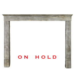 Timeless Chique French Bleu Stone Antique Fireplace Surround