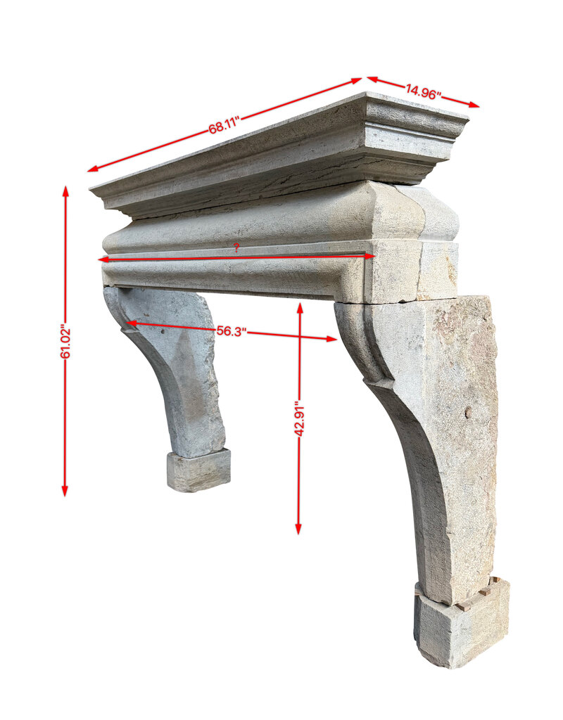 Francés Rústico Estilo Rústico Bicolor Chimenea De Piedra Dura
