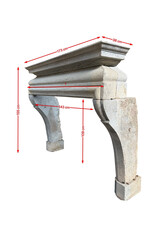 Francés Rústico Estilo Rústico Bicolor Chimenea De Piedra Dura