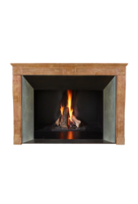 Maison Leon Van den Bogaert Chimenea francesa antigua estilo Luis XVI del siglo XIX en piedra Bourgogne rosa – Tallada a mano