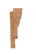 Maison Leon Van den Bogaert Chimenea francesa antigua estilo Luis XVI del siglo XIX en piedra Bourgogne rosa – Tallada a mano