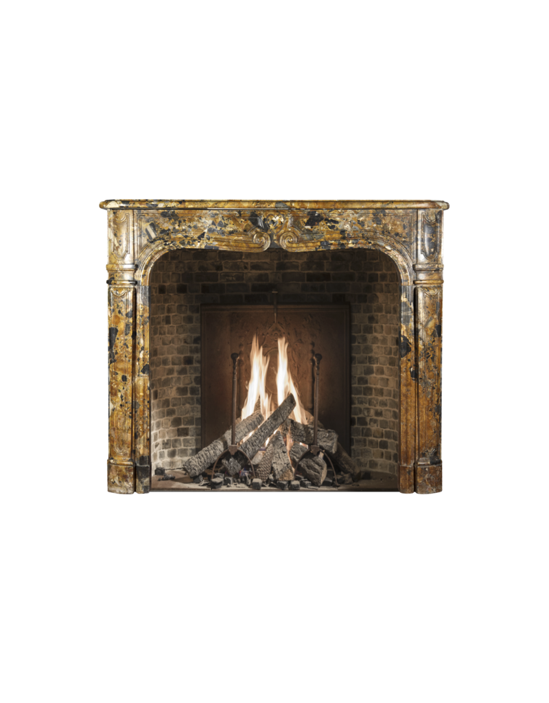 Maison Leon Van den Bogaert Italian Chic Marble Vintage Fireplace Surround