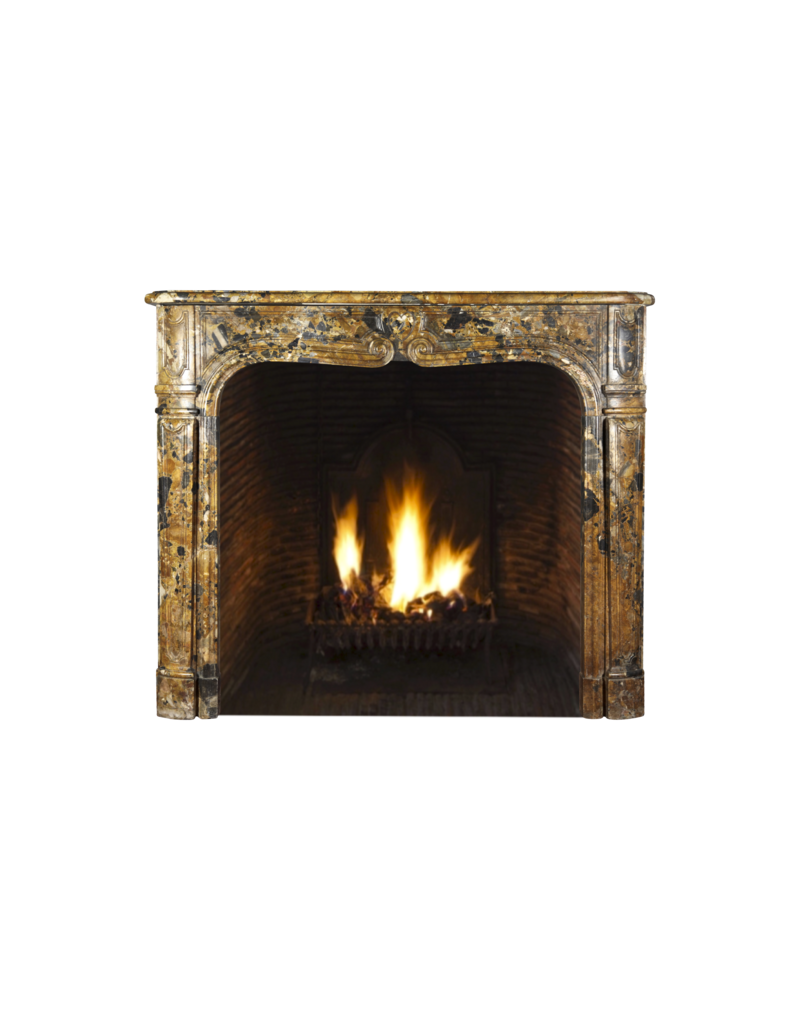 Maison Leon Van den Bogaert Italian Chic Marble Vintage Fireplace Surround