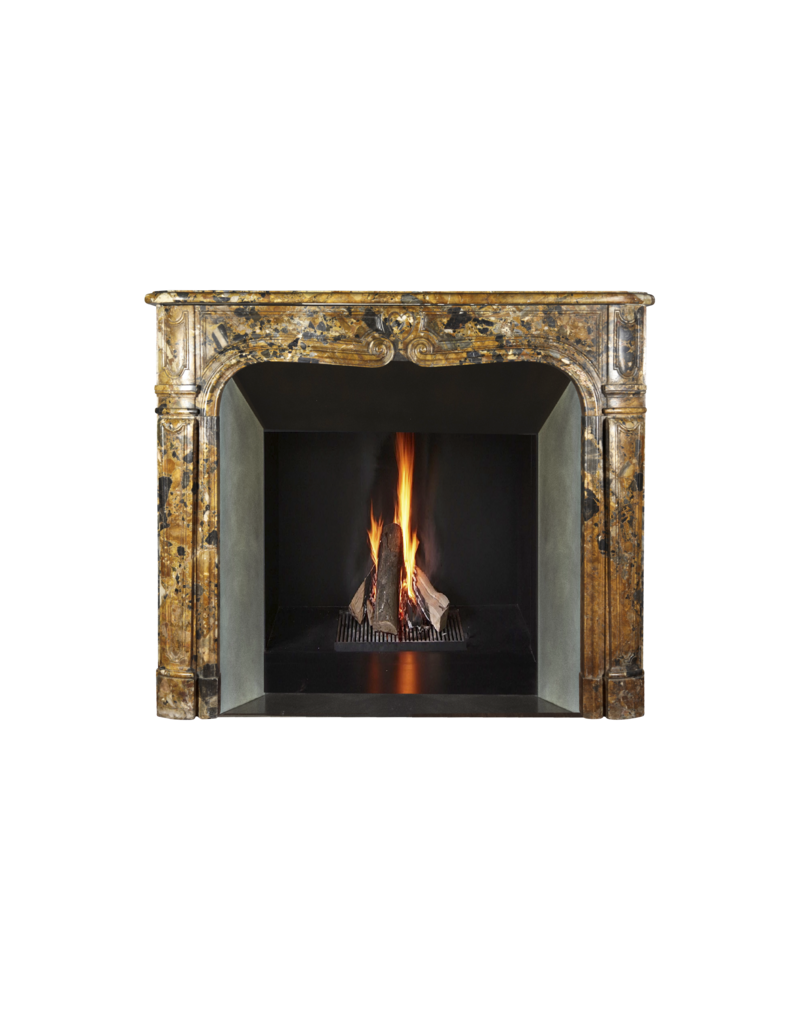 Maison Leon Van den Bogaert Italian Chic Marble Vintage Fireplace Surround