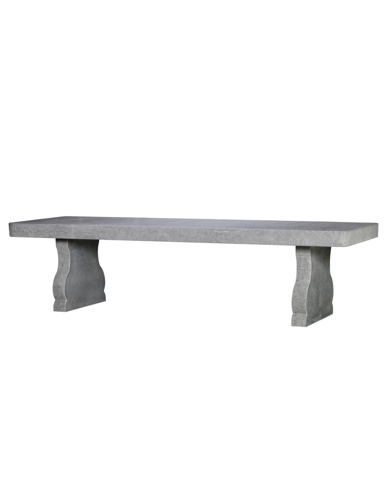 Maison Leon Van den Bogaert Exceptional Belgian Blue Hard Stone Table in Louis XIV Style – Monumental Indoor and Outdoor Architectural Table