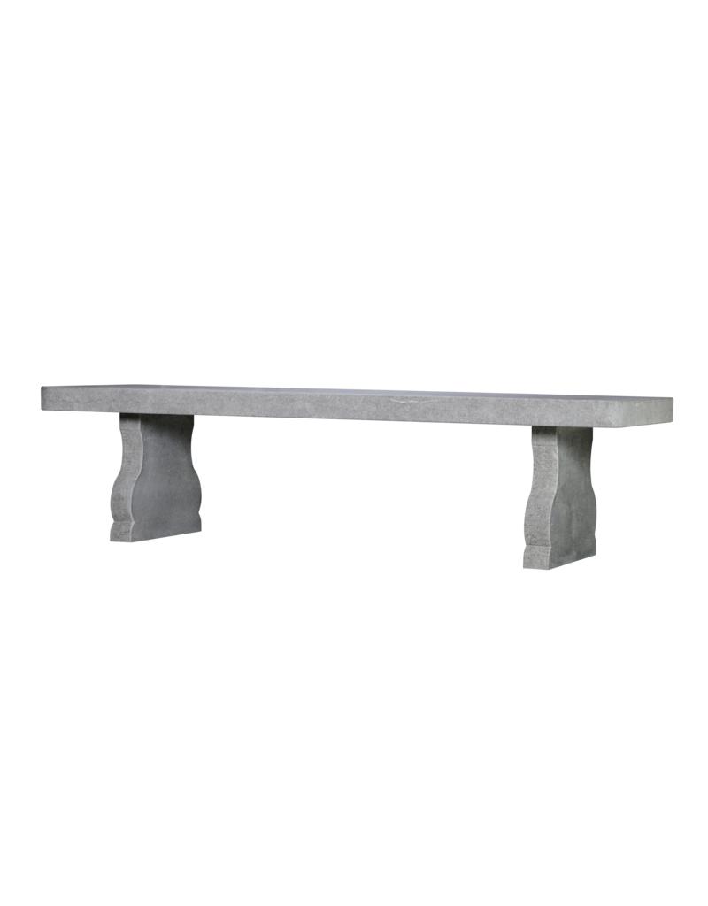 Maison Leon Van den Bogaert Exceptional Belgian Blue Hard Stone Table in Louis XIV Style – Monumental Indoor and Outdoor Architectural Table