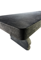 Maison Leon Van den Bogaert Exceptional Belgian Blue Hard Stone Table in Louis XIV Style – Monumental Indoor and Outdoor Architectural Table
