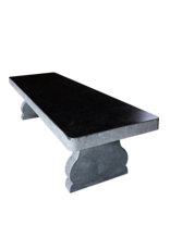 Maison Leon Van den Bogaert Exceptional Belgian Blue Hard Stone Table in Louis XIV Style – Monumental Indoor and Outdoor Architectural Table