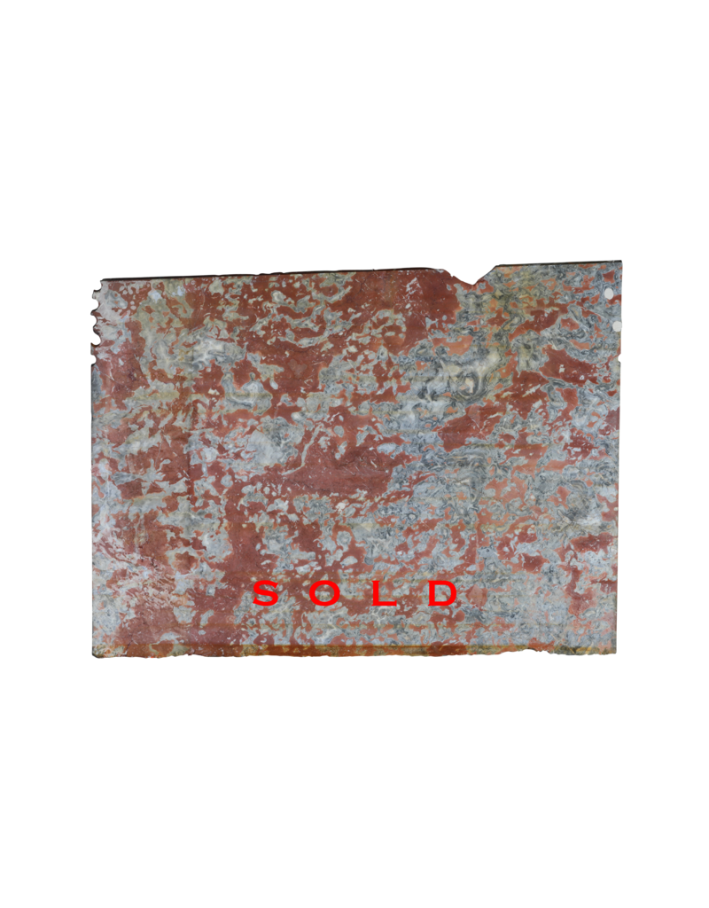 Maison Leon Van den Bogaert Antiek Rood-Grijs Franse Marmer Plaat - 190 cm Bij 135 cm Dikte 1,5 cm