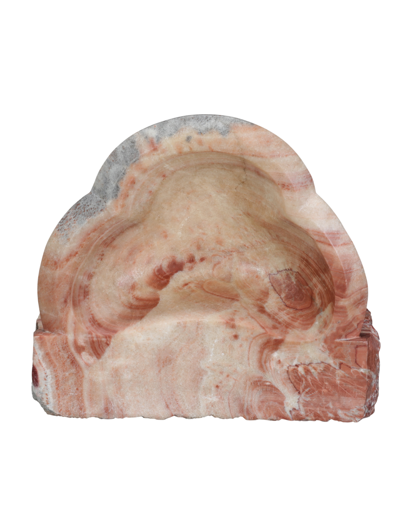 Maison Leon Van den Bogaert Originaler Wandbrunnen aus Onyx im Bénitier-Stil – handgearbeitet für ein luxuriöses Gästebad oder Gäste-WC