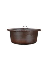 Pot Ancien en Acier – Porte-Bûches Rustique pour Cheminée ou Objet Lumineux Industriel