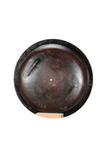 Olla Antigua de Acero – Leñero Rústico para Chimenea u Objeto Decorativo Industrial con Luz