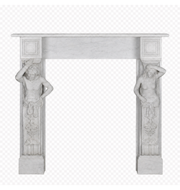 Private-Collection Chimenea monumental neoclásicacon Cariátides | Louis XVI – Imperio