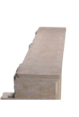 Chimenea francesa Luis XVI del siglo XVIII en piedra caliza – marco antiguo de 160 cm de ancho