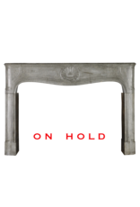 Maison Leon Van den Bogaert Strong 18Th Century French Antique Fireplace Surround In Grey Stone