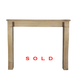 Maison Leon Van den Bogaert 19th Century Honey Teint Stone Fireplace Surround