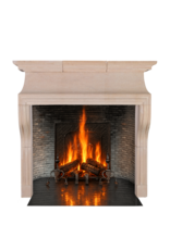 Chimenea Francesa de Estilo Luis XIII en Auténtica Piedra de Buxy – Chimenea de Piedra Inspirada en las Grandes Chimeneas de los Castillos Franceses