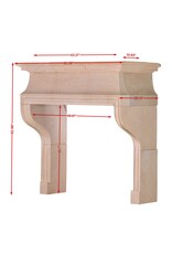 Late 20th Century French Louis XIII Style Fireplace Mantel in Authentic Buxy Stone – Elegant Castle Inspired Limestone Fireplace Surround