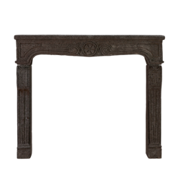 French LXIV Lava Stone Fireplace Mantel