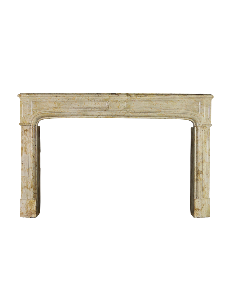 Maison Leon Van den Bogaert Chic 18th Century Antique Marble Fireplace Surround