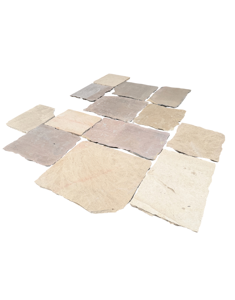 Maison Leon Van den Bogaert Authentischer Burgunder Kalksteinboden – unregelmäßige mittelalterliche Natursteinplatten