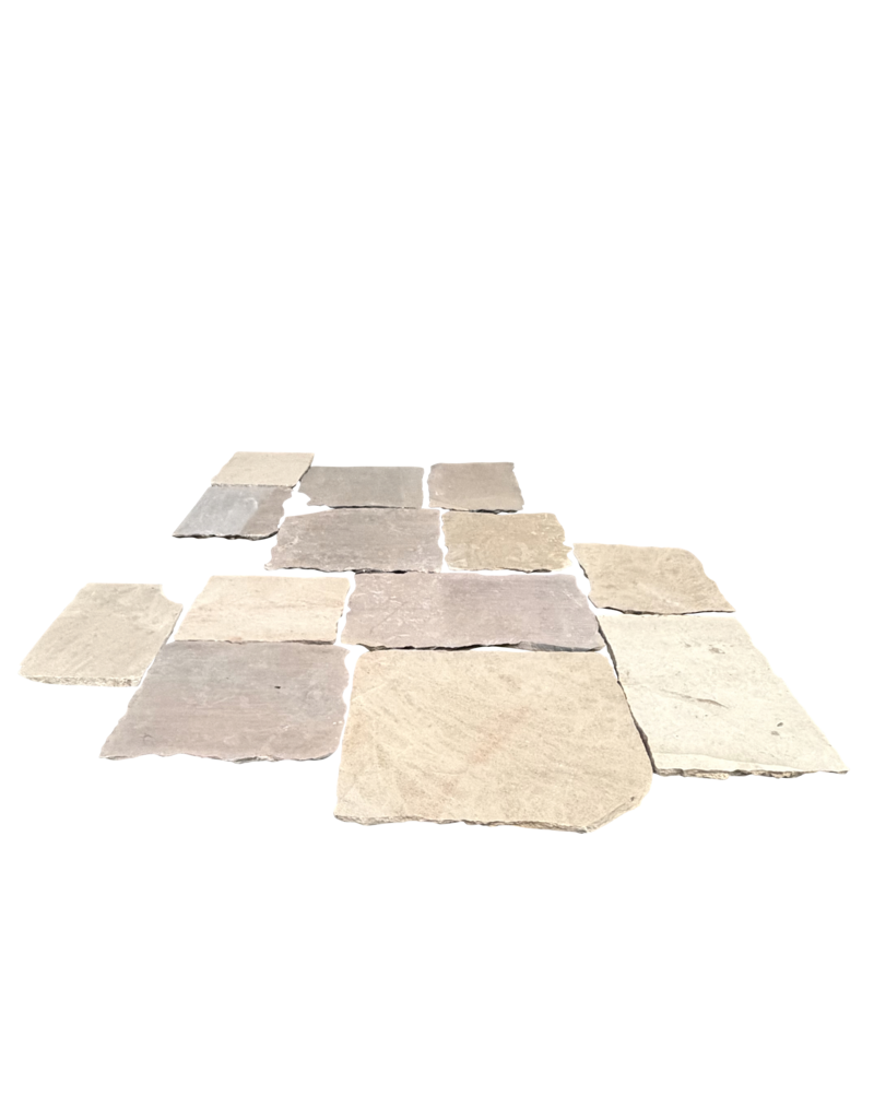 Maison Leon Van den Bogaert Authentischer Burgunder Kalksteinboden – unregelmäßige mittelalterliche Natursteinplatten