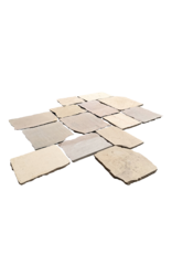 Maison Leon Van den Bogaert Authentic Burgundy Limestone Opus Romain Floor – Random Medieval French Stone Tiles
